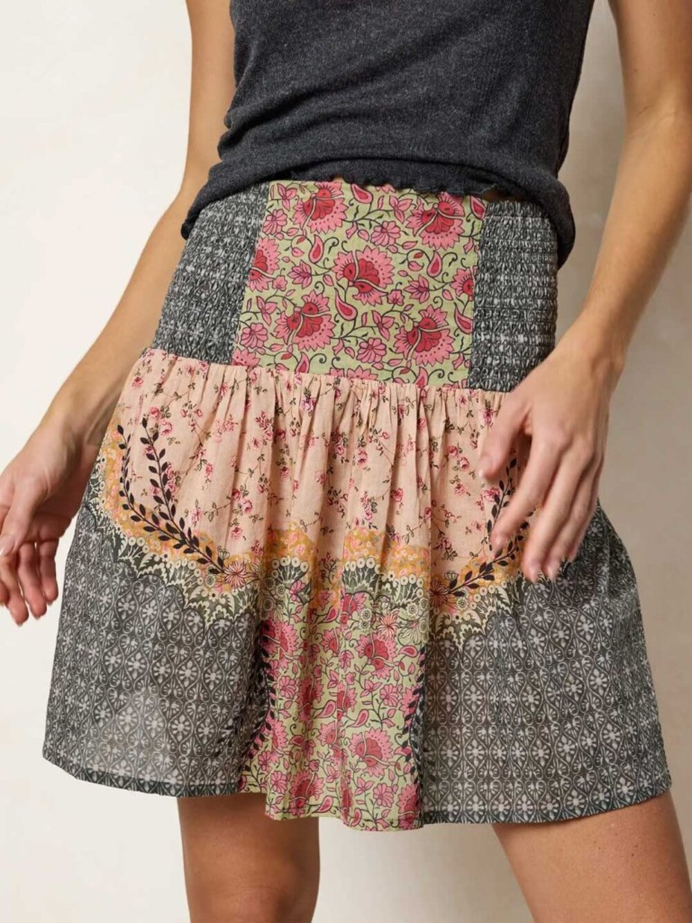 Natural Life Malia Cotton Mini Skirt Small NWT